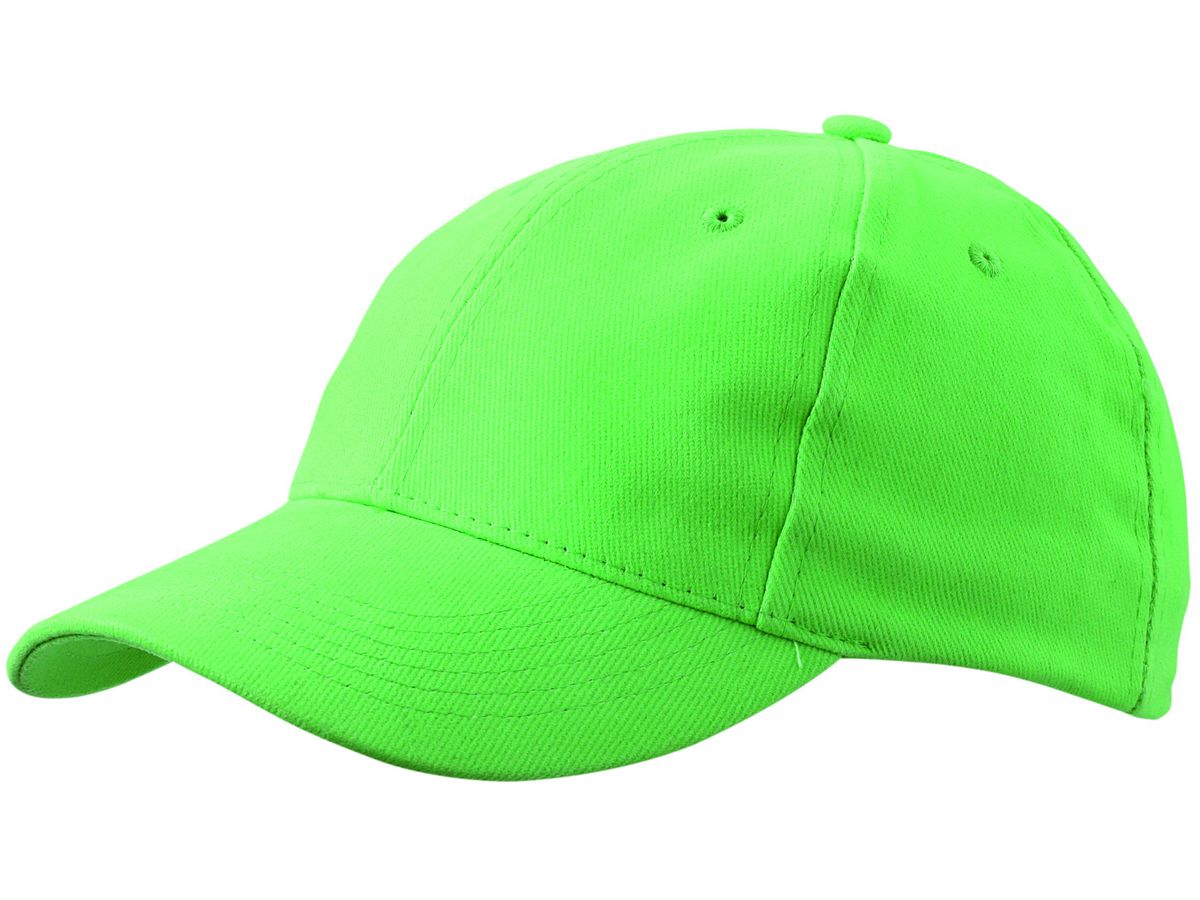 mb 6 Panel Cap Low-Profile MB018 100%BW, lime-green, Größe one size