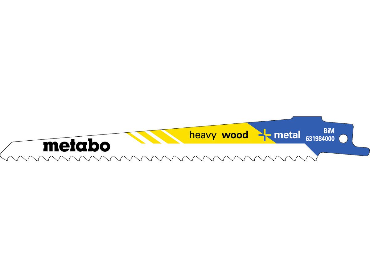 METABO Säbelsägeblatt Heavy Wood Metal BIM 150/3.2/5.1 mm  S611VF VE 100