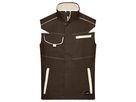 JN Workwear Vest - COLOR - JN850 brown/stone, Größe XL
