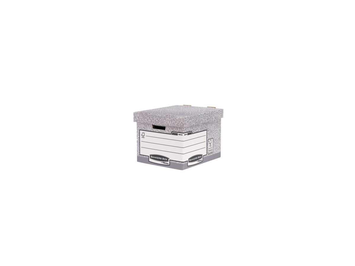 Fellowes Archivbox Bankers Box System 00810-FFEU grau/weiß