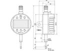MAHR Messuhr digital 1087 R-HR 25,0 mm (0,5"), 0,001mm