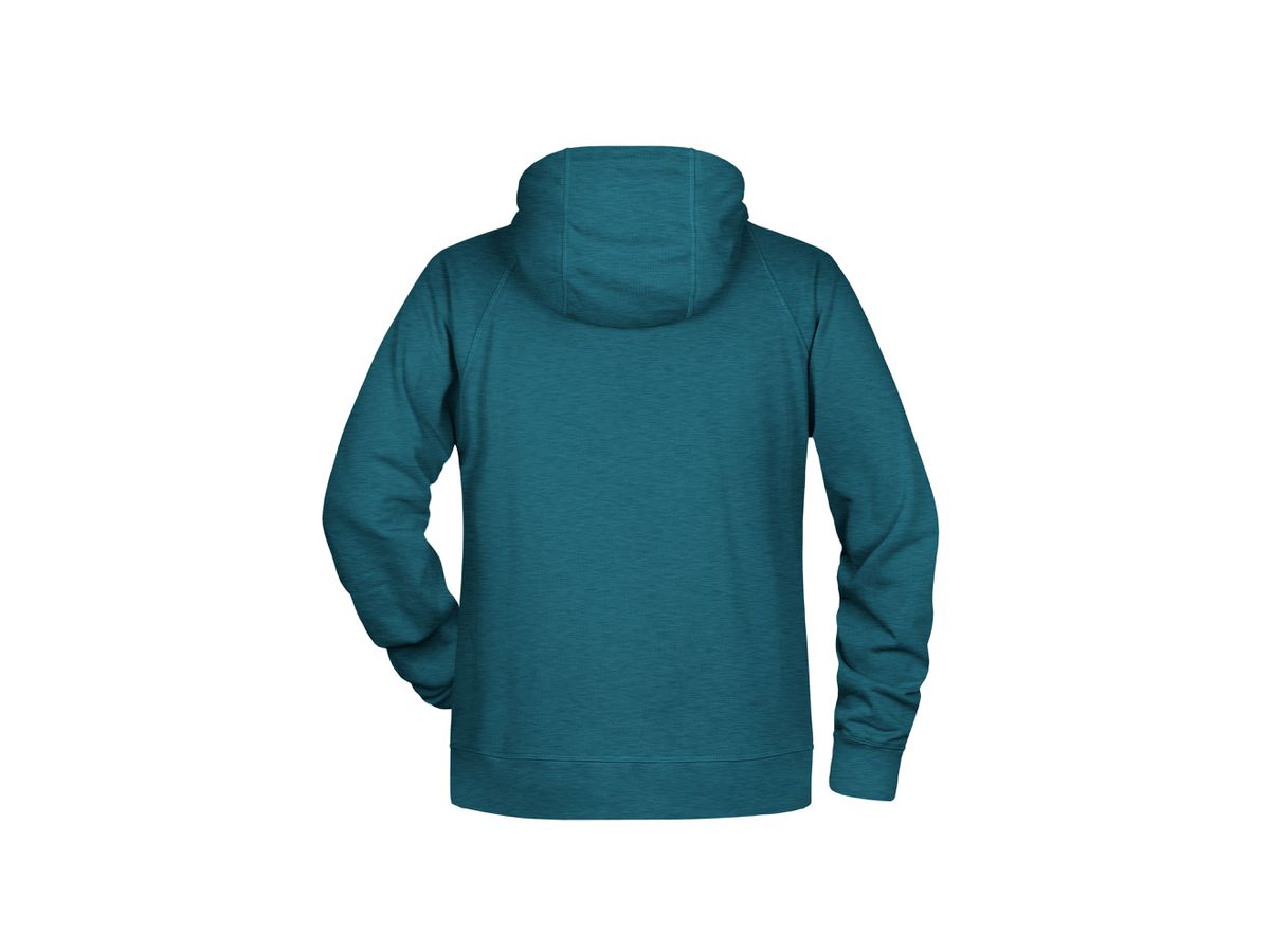 JN Men's Hoody 8024 petrol-melange, Größe M
