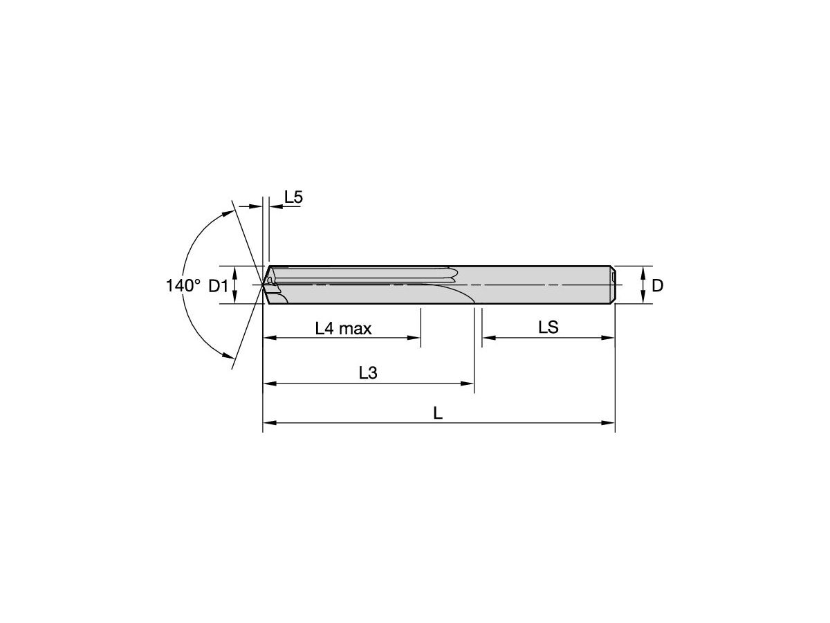 KENNAMETAL K467A03125SPKD1415 PKD BOHRER ECKEN-BESTÜCKT 140 GRAD
