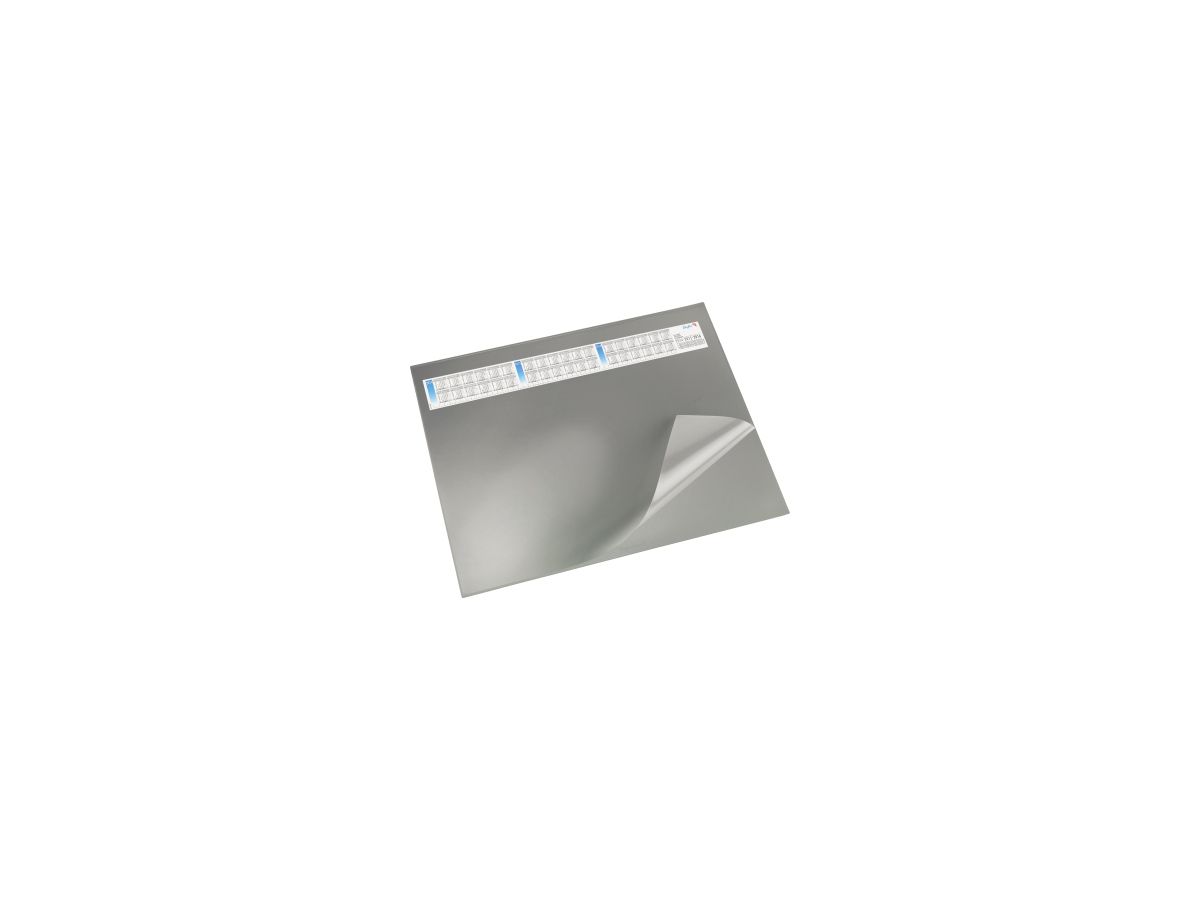 Läufer Schreibunterlage Durella DS 44653 52x65cm Vollsichtfolie grau