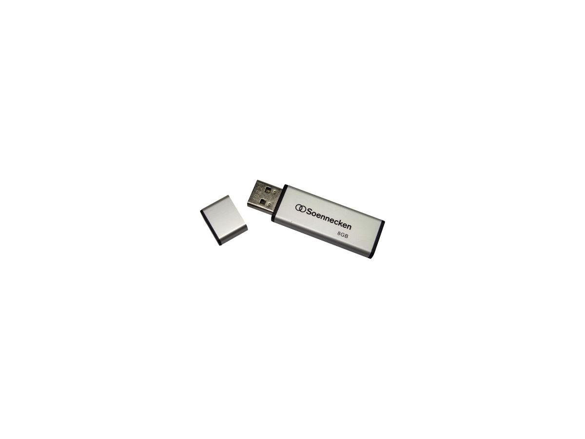 Soennecken USB-Stick 71612 2.0 8GB schwarz/silber