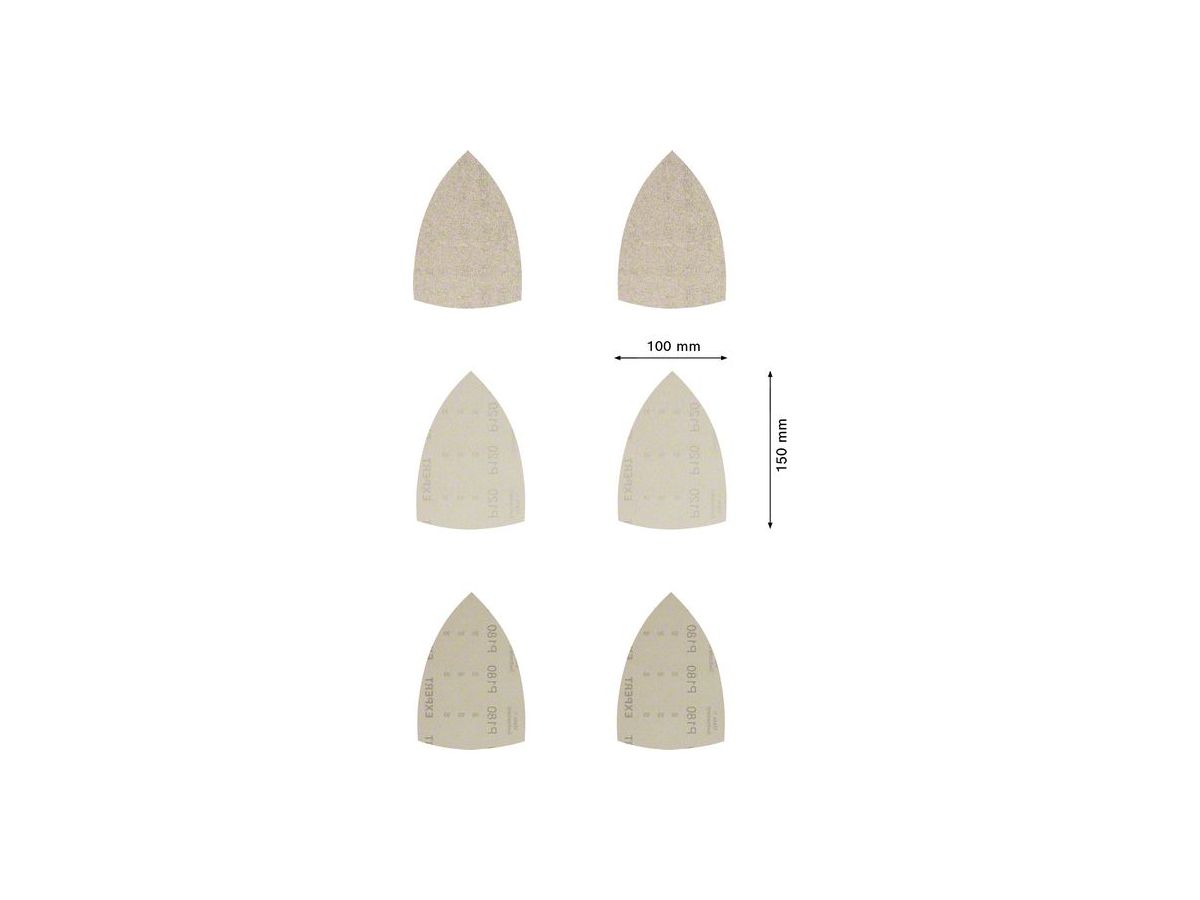 BOSCH Netzstruktur Schleifblatt-Set M480 EXPERT 100x150 mm, 80x4/120x3/180x3