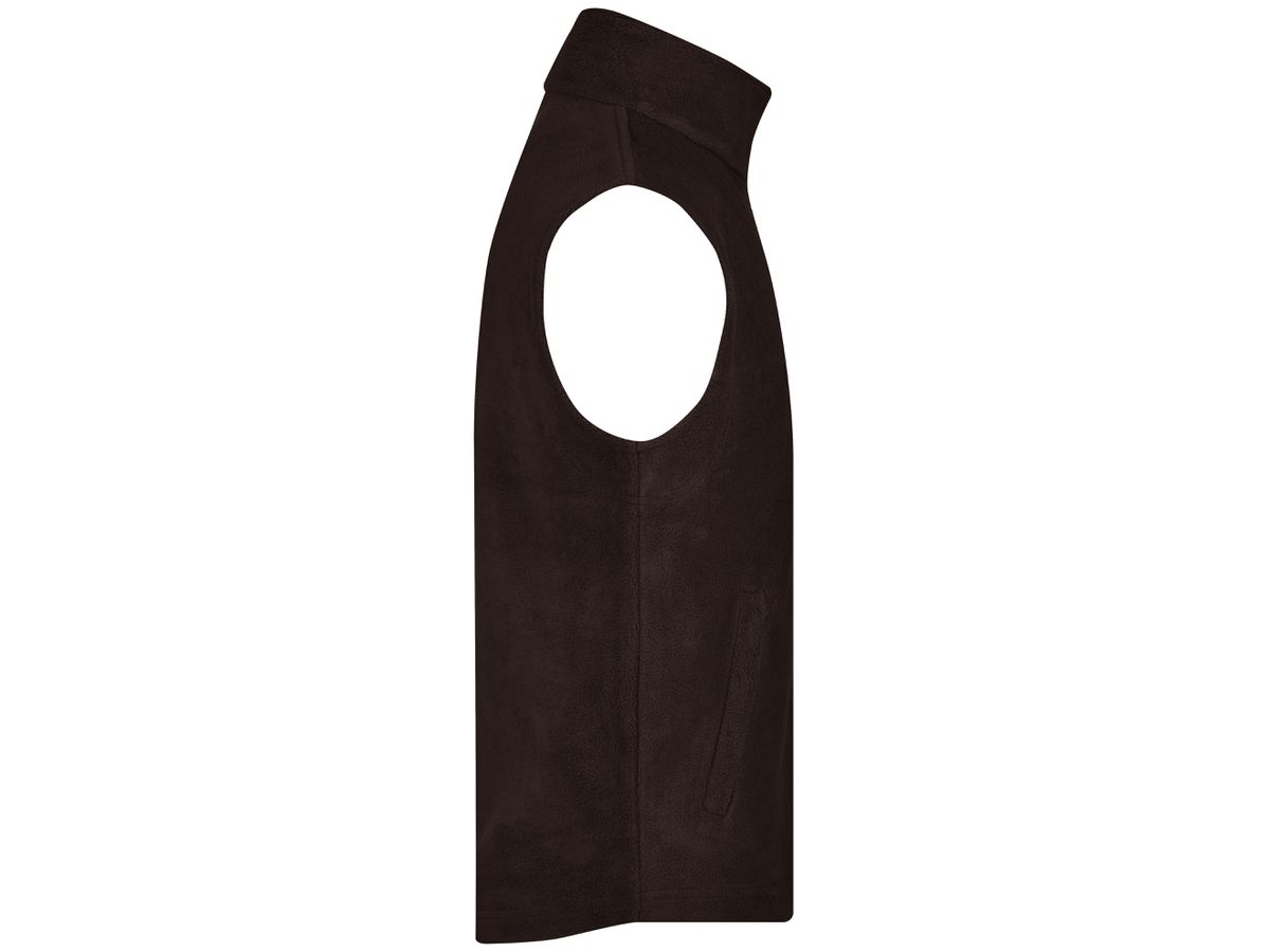 JN Fleece Vest JN045 100%PES, brown, Größe L
