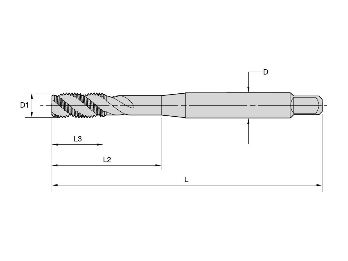 KENNAMETAL T632M100X150R6HXD1KP6525 M10-6HX E DIN371 HSS-E-PM