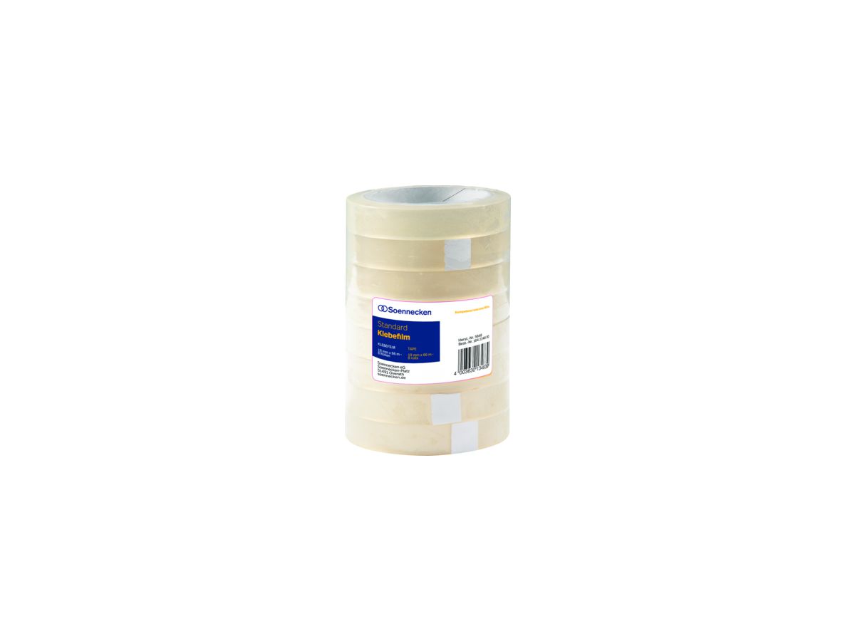 Soennecken Klebefilm 5848 19mmx66m transparent 8 St./Pack.