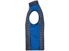 JN Men's Knitted Hybrid Vest JN740 royal-melange/anthracite-melange Gr. S