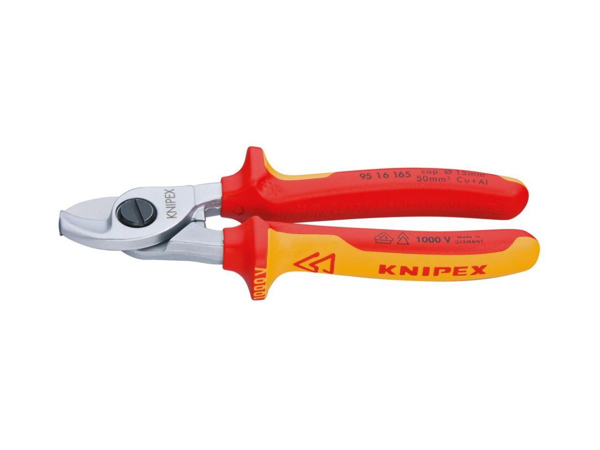 Cable shears VDE 165mm m.M.K.Griff Knipex