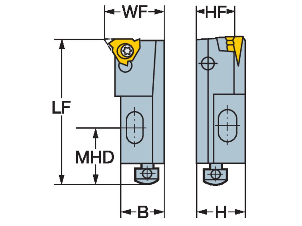 COROMANT CoroThread 266 Einbauhalter zum