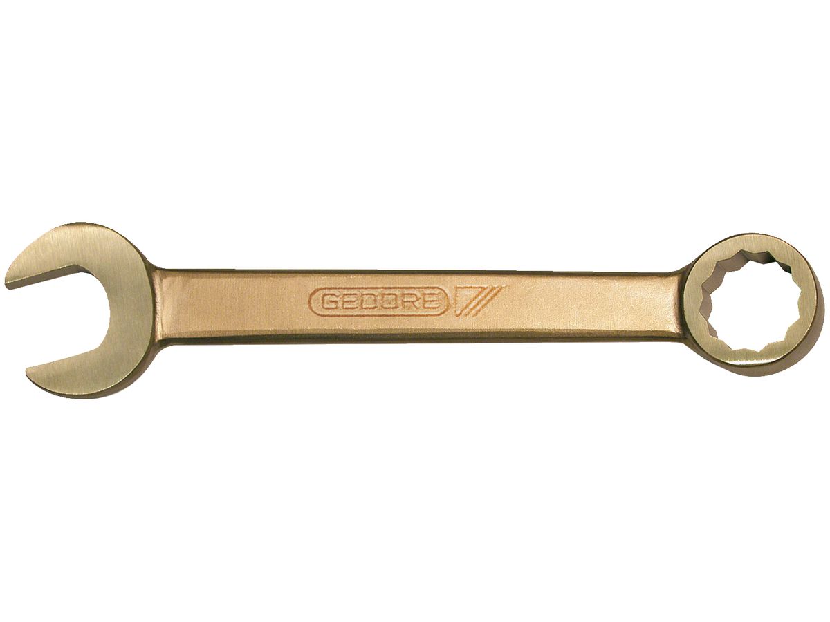 Comb. wrench straight 6x130mm spark-fr. Gedore