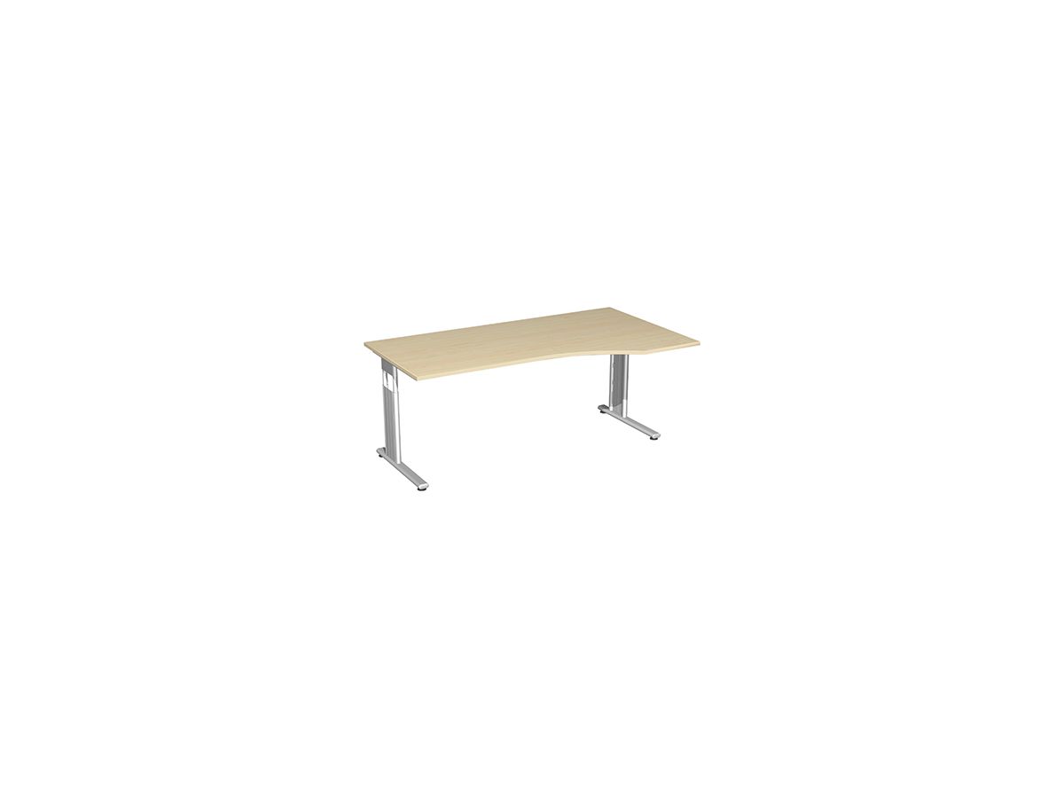 Geramöbel Schreibtisch Lissabon S-617305-AH/SI 180x68cm ahorn/si