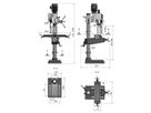 OPTIMUM Säulenbohrmaschine OPTIdrill DH40CTP / 400V/3Ph/50Hz