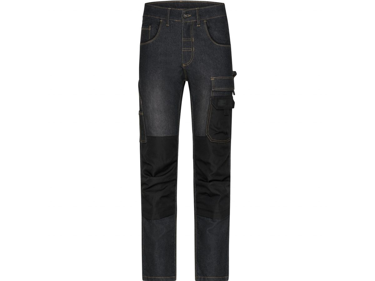 JN Workwear Stretch-Jeans JN875 black-denim Gr. 56
