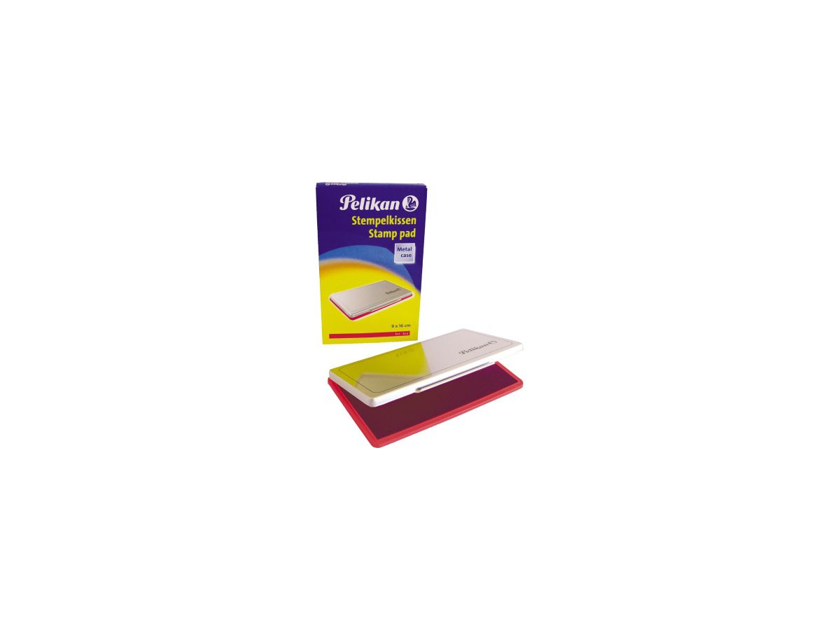 Pelikan Stempelkissen 1 331132 getränkt ohne Öl 9x16cm rot