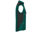 JN Workwear Softshell Vest JN845 100%PES, dark-green/black, Größe 4XL