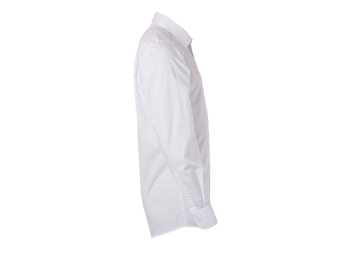 Men's Shirt Longsleeve Poplin JN678 fb. white Größe XXL (45/46)