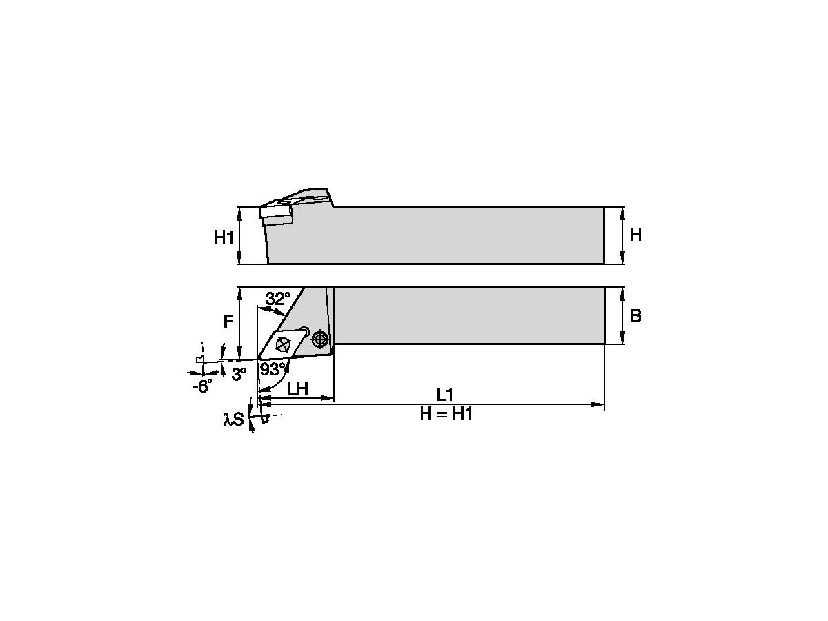 KENNAMETAL PDJNR3232P15 P DREHKLEMMHALTER 32,0MM X 170,0MM