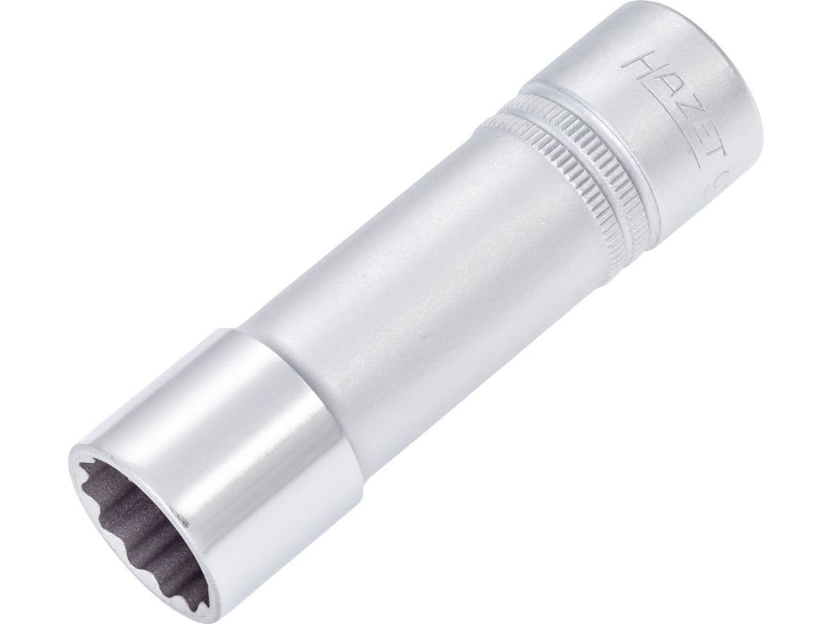 Socket wrench insert long 1/2" 18mm bi-hex DIN3124