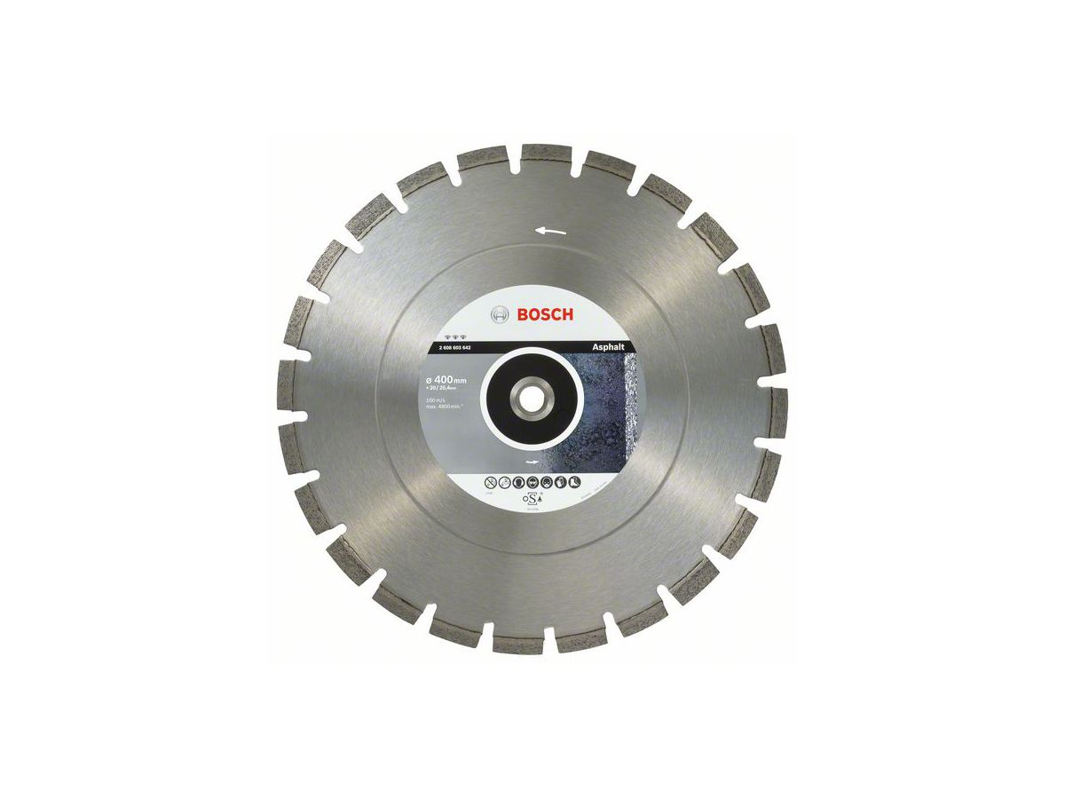 BOSCH Diamanttrennscheibe Best for Asphalt 400x20/25,40x3,2x12 mm