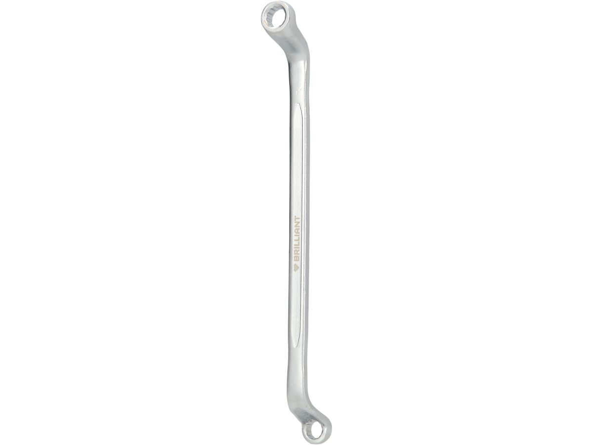 BRILLIANT TOOLS Doppel-Ringschlüssel, gekröpft, 16x17mm