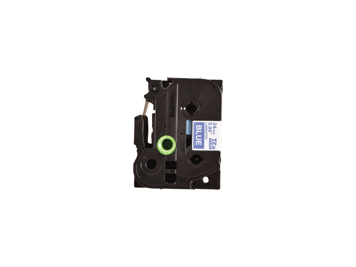 P-touch Schriftbandkassette TZE555 24mm ws auf bl