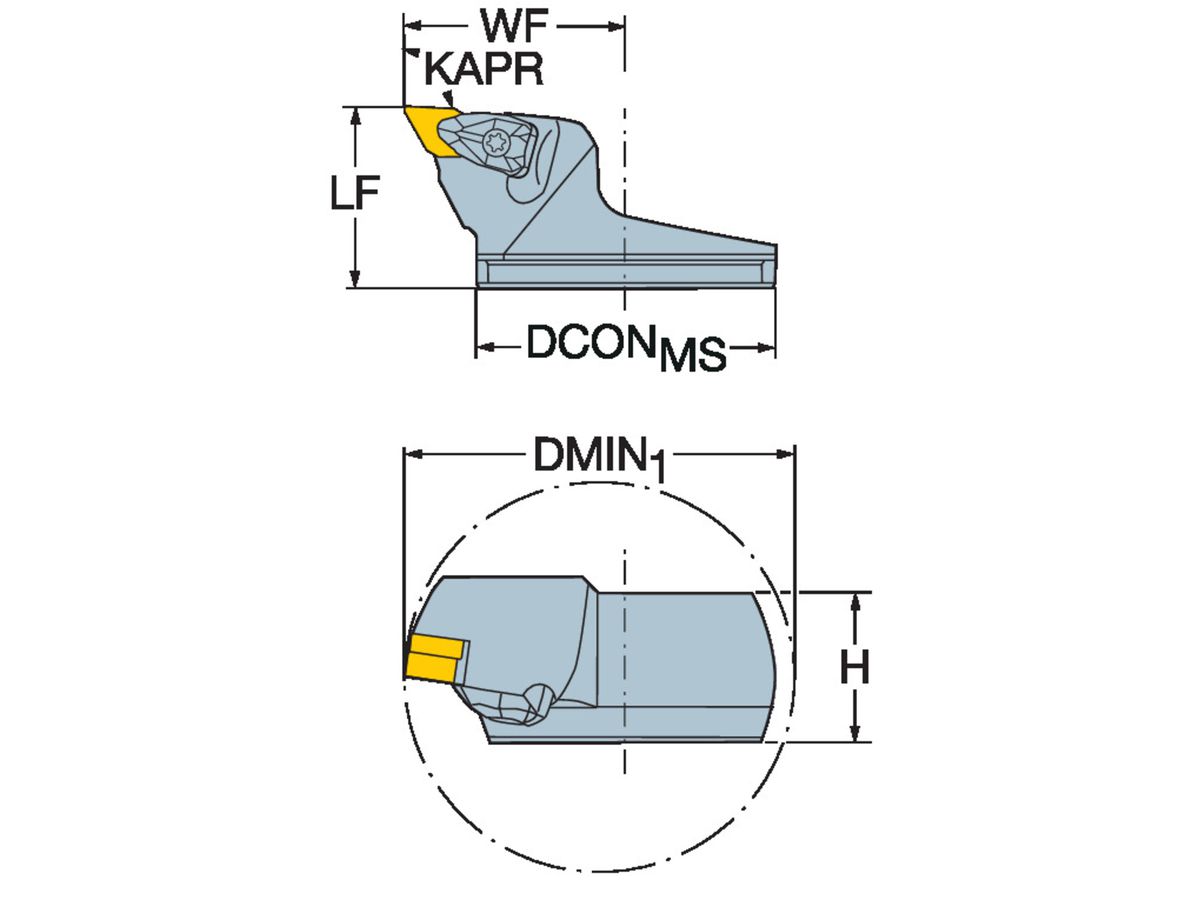 COROMANT T-Max P Schneidkopf zum Drehen 570-DDUNL-80-15