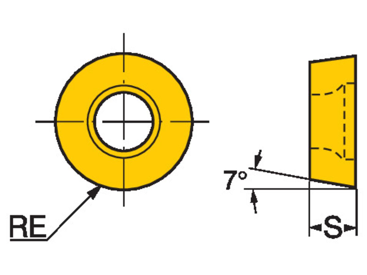 COROMANT CoroTurn 107 Schneidplatte zum