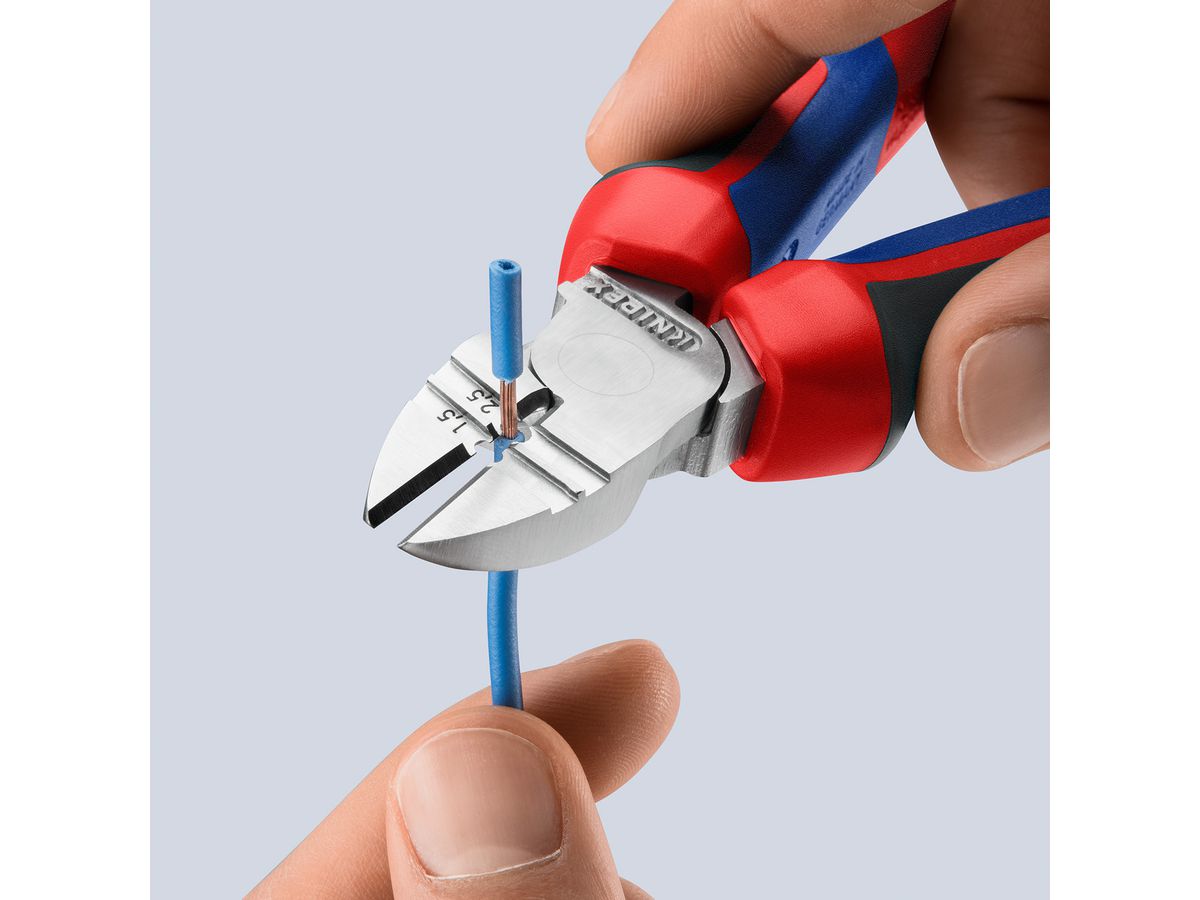 KNIPEX 14 25 160 Abisolier- Seitenschneider m. Mehrko. verch. 160 mm