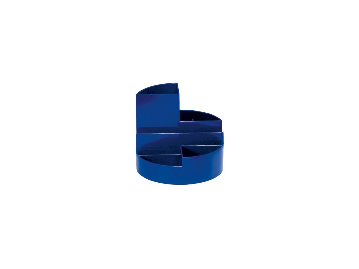 MAUL Stifteköcher 4117637 14x12,5cm rund 6Fächer Kunststoff blau