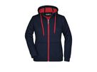 JN Ladies Doubleface Jacket JN354 55%PES/45%BW, navy/red, Größe L