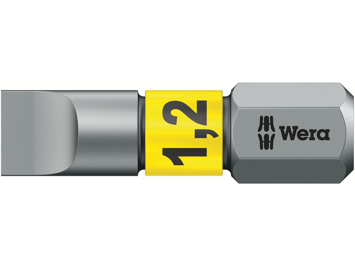 WERA Schlitz Bit, BiTorsion 800/1 BTZ 1,2 x 6,5 x 25 mm