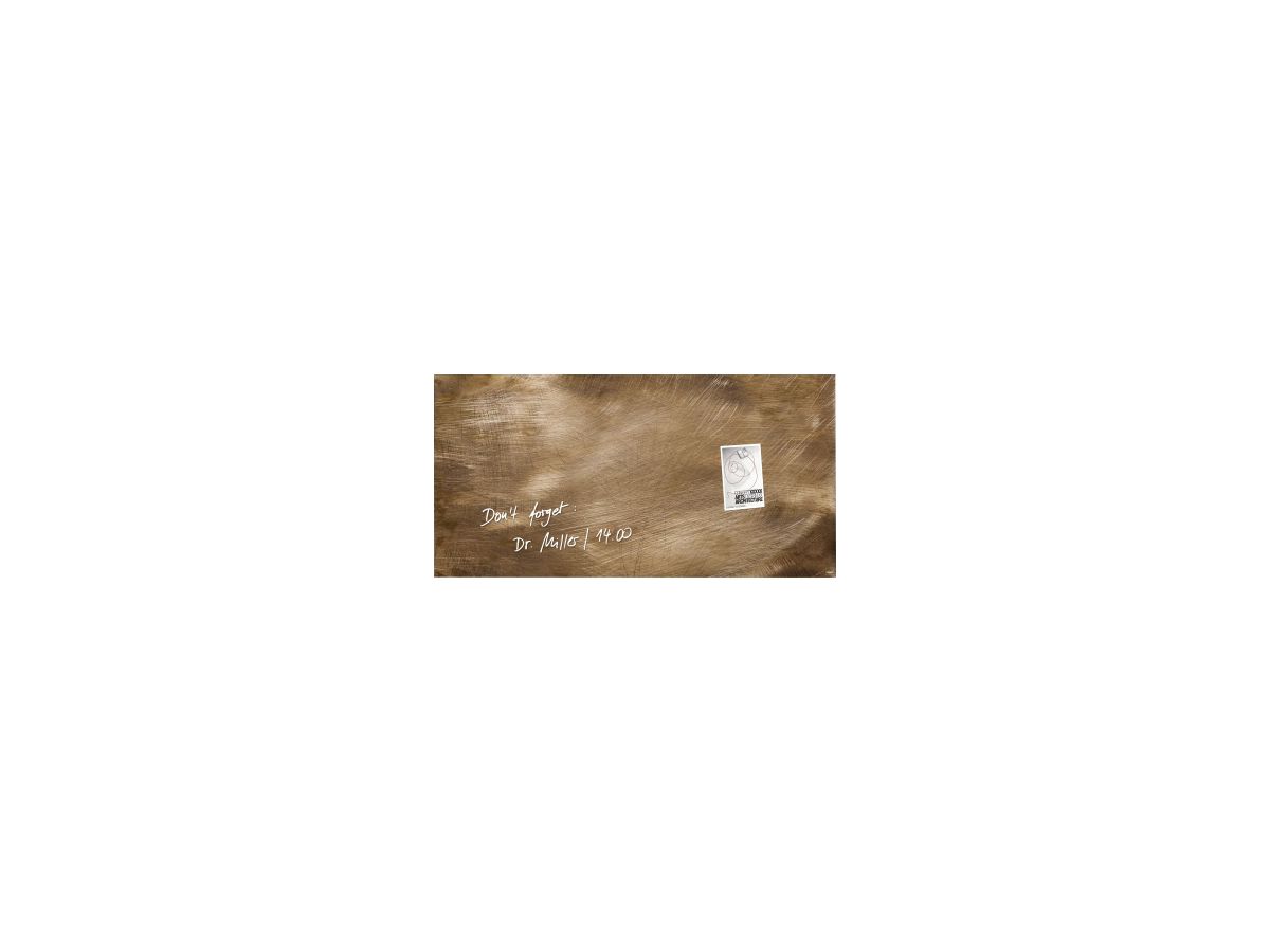 Sigel Multifunktionstafel artverum GL267 910x460x15mm Used-Bronze