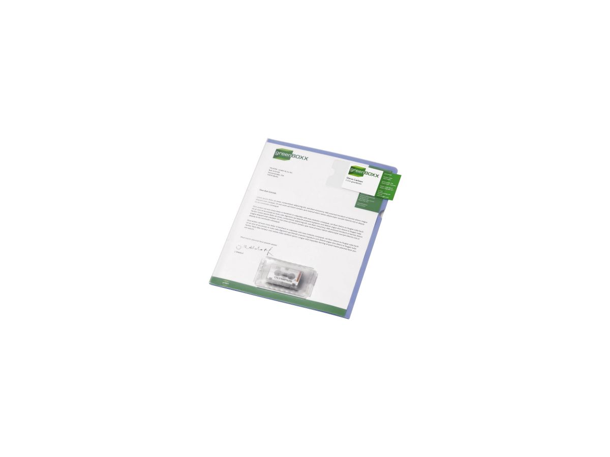 DURABLE Diktathülle 234706 DIN A4 matt PVC blau