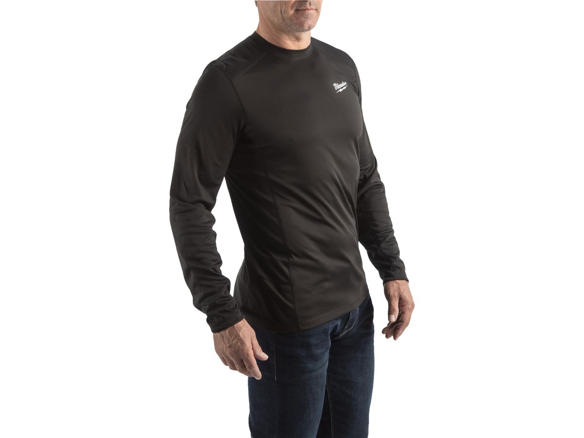 MILWAUKEE Funktions-Langarm-Shirt WWLSBL-XL schwarz mit UV-Schutz