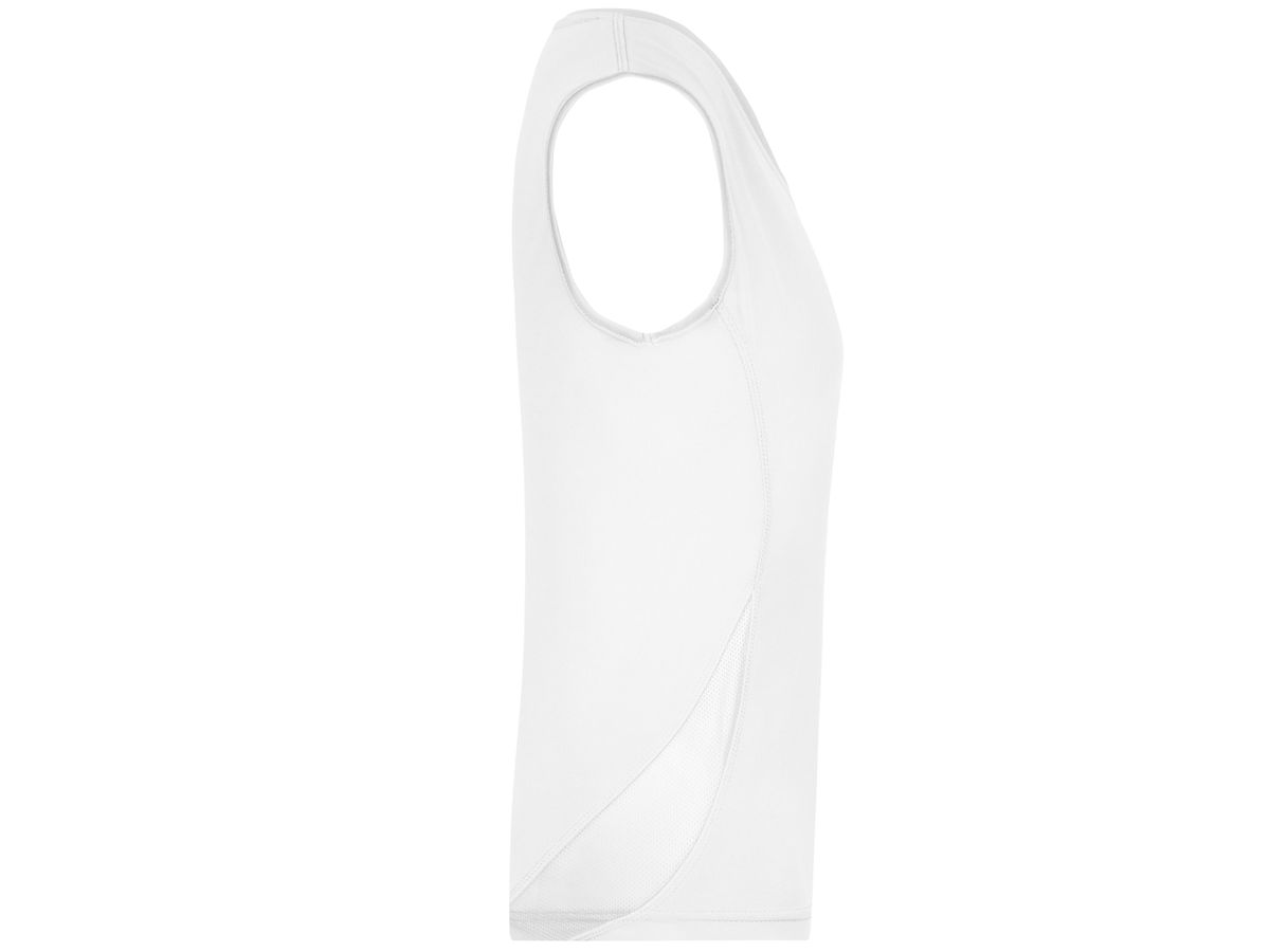 JN Ladies Running Tank JN315 100%PES, white/white, Größe M