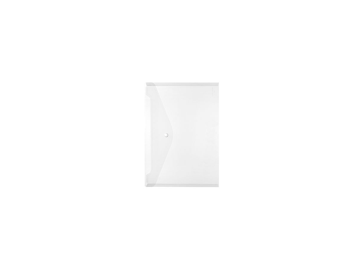 Herlitz Dokumententasche 10657930 DIN A4 Druckknopf PP glasklar