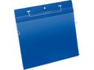 DURABLE Kennzeichnungstasche 175407 Bügel A4 quer d.bl 50 St./Pack.
