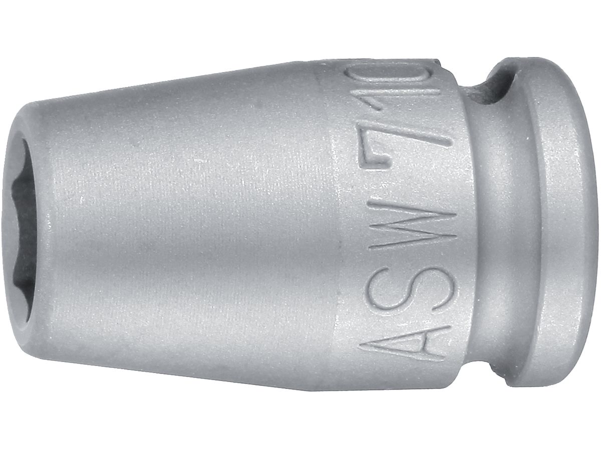 Kracht-dopsleutelbit 3/8" 17mm ASW Schlüsselweite 17 mm, Länge 30 mm