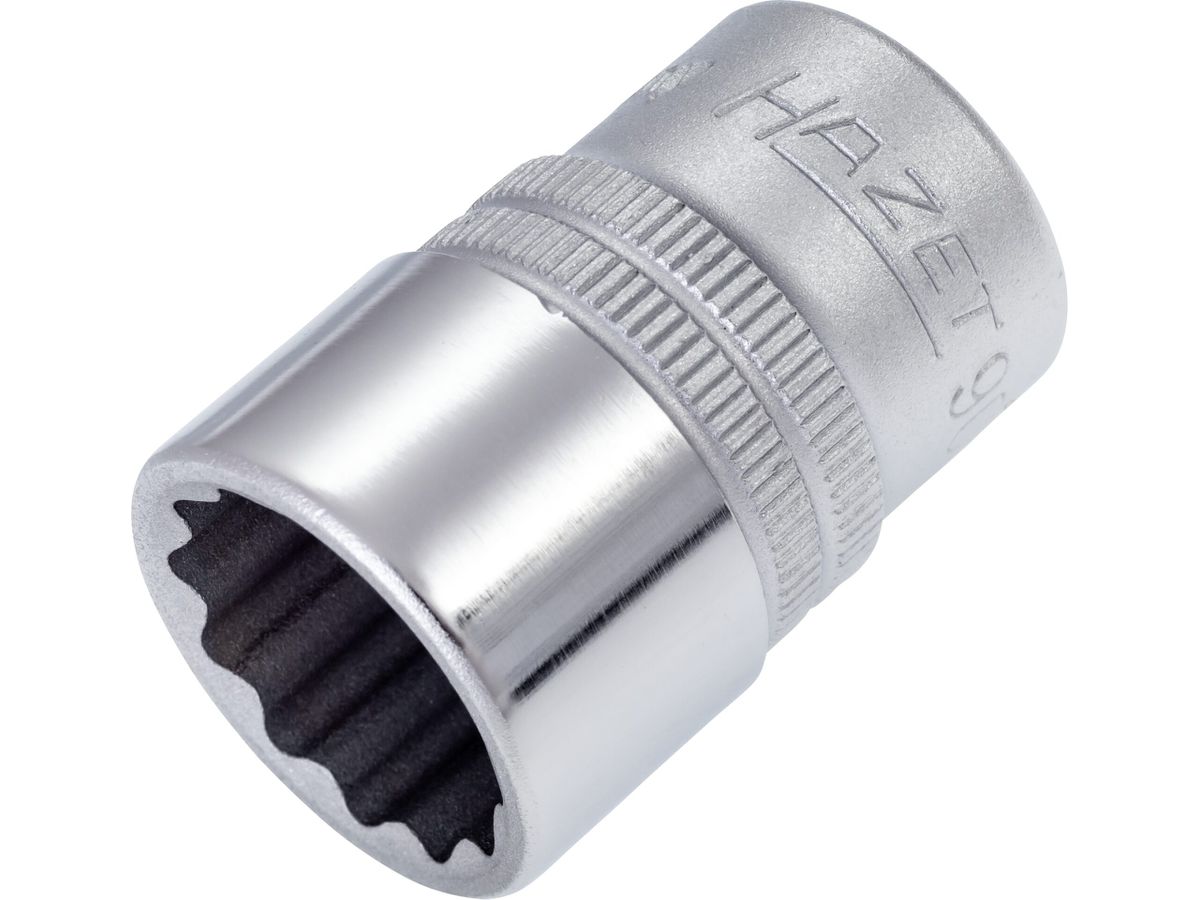 Socket wrench insert 1/2" 18mm bi-hex DIN3124