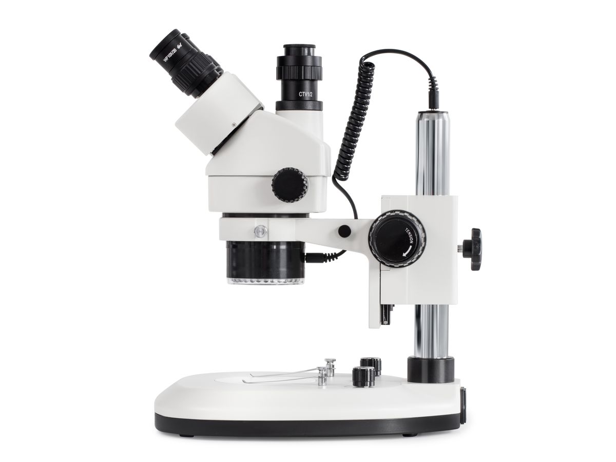 KERN Stereo-Zoom-Mikroskop OZL 466 0,7x - 4,5x 3W LED t./r.