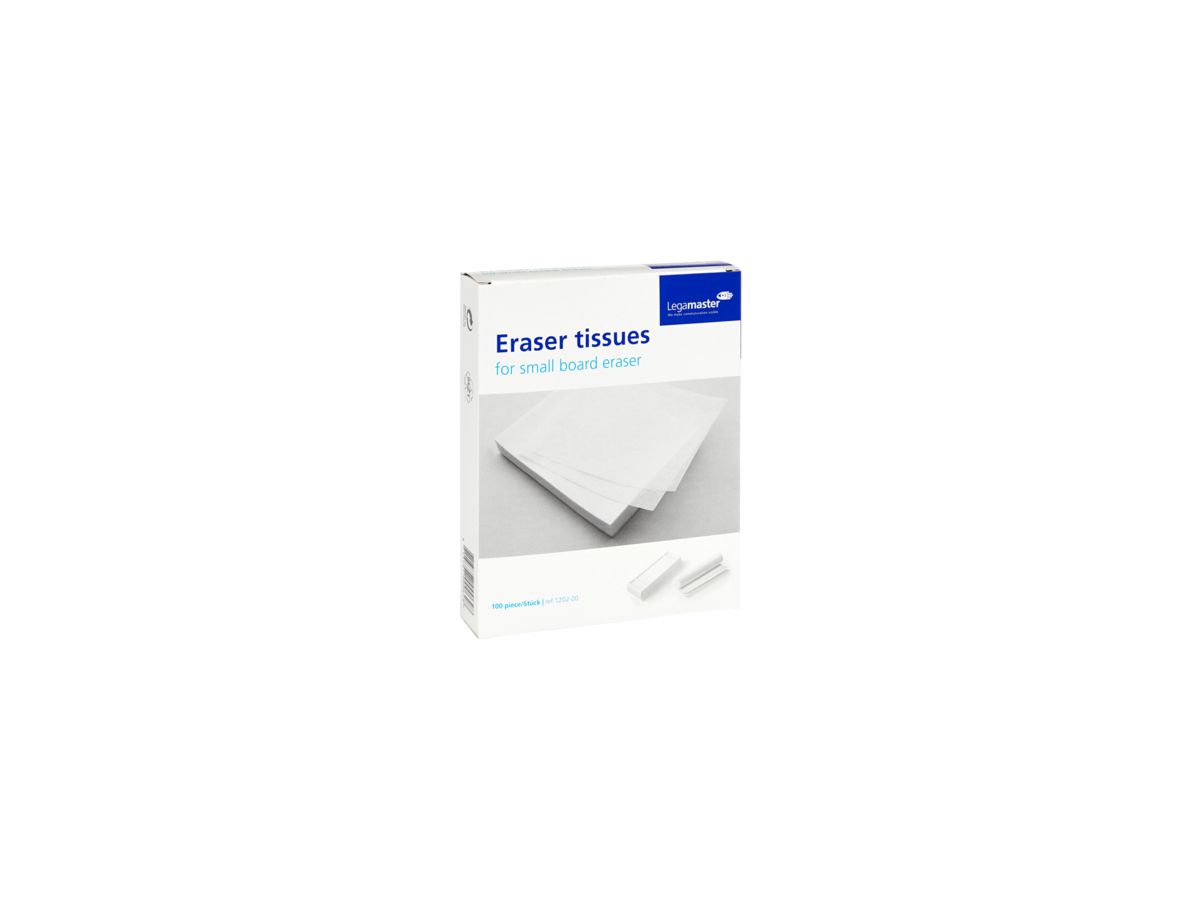 Legamaster Löschpapier 7-120200 6,5x13,7cm weiß 100 Bl./Pack.