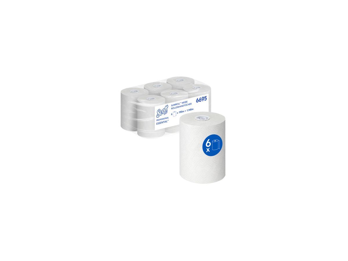 Scott Rollenhandtuch Essential 6695 1lagig 190m AIRFLEX ws 6 St./Pack.