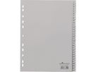 DURABLE Register 652310 DIN A4 volldeckend 1-31 31tlg. PP grau