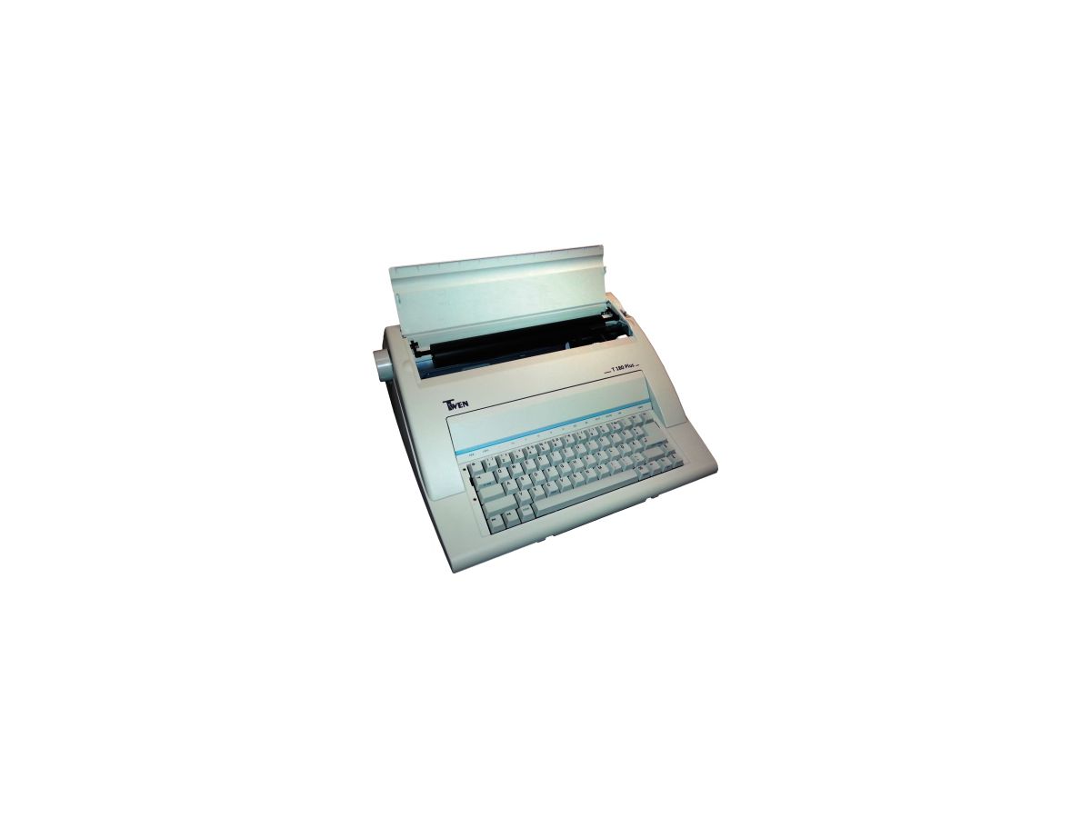 TWEN Schreibmaschine T 180 Plus 582 ohne Display portable weiß