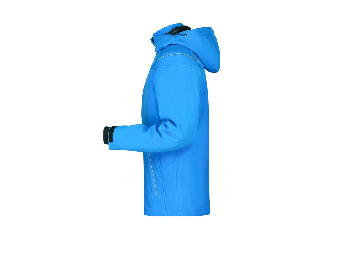 JN Mens Winter Softshell Jacket JN1000 95%PES/5%EL, aqua, Größe M