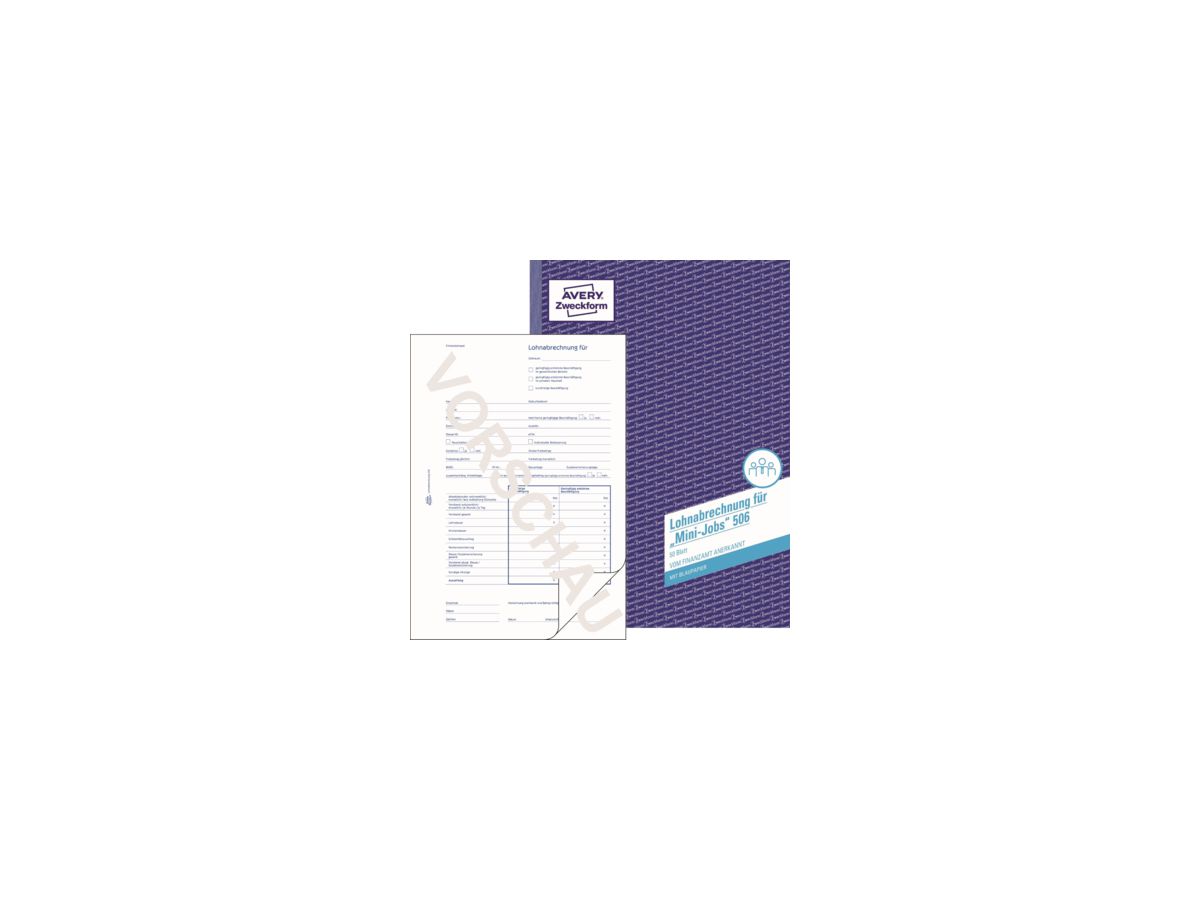 Avery Zweckform Lohnabrechnung 506 DIN A4 50Blatt