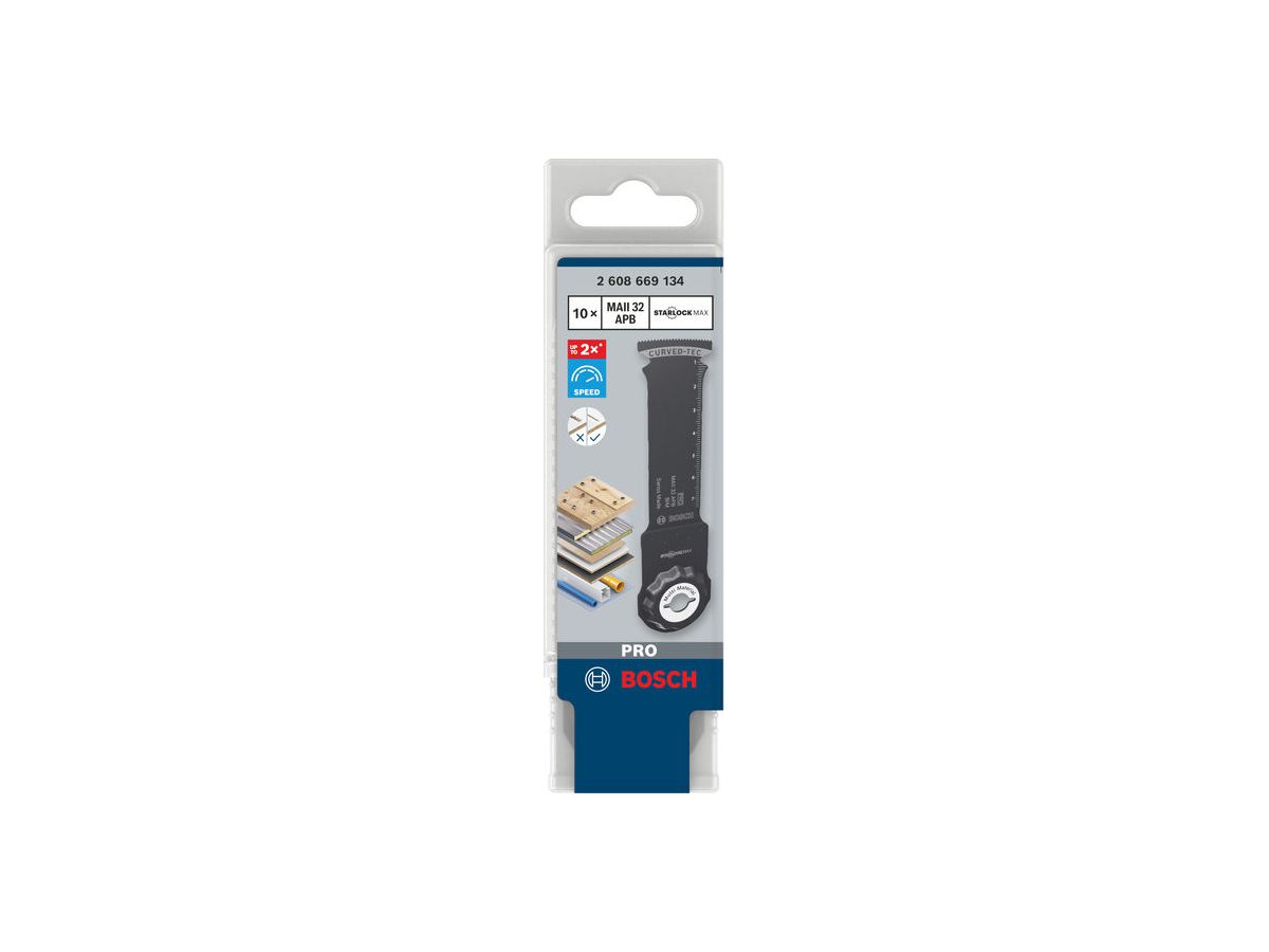 BOSCH PRO MAII 32 APB Blatt 32 x 80 mm, 10-teilig